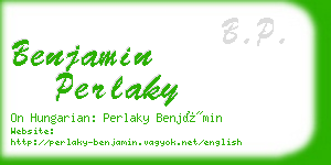 benjamin perlaky business card